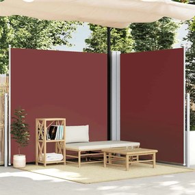 Toldo lateral retrátil 200x600 cm castanho