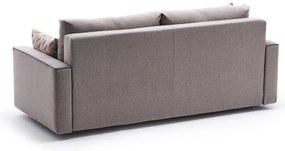 Sofá-cama de 3 lugares Ece – Creme – 215x88x90 cm