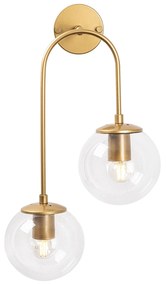 Aplique de Parede Jewel – Dourado Brilhante – 30 x 24 cm