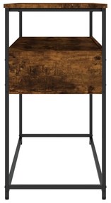 Mesa consola 100x40x75 cm derivados de madeira carvalho fumado
