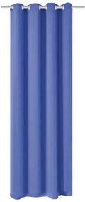 vidaXL Cortinas blackout com ilhós de metal 270x245 cm azul
