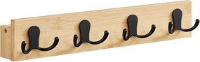 Cabideiro de parede com ganchos duplos | SONGMICS | 40 x 7,4 x 7 cm | LCR006N01.