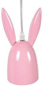 Candeeiro de teto em metal rosa com 3 abajures RABBIT Beliani