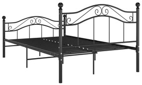 Estrutura de cama 120x200 cm metal preto