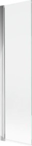Mexen Mist painel de banho de 1 painel 50 x 150 cm, transparente, cromado - 8A9-050-001-01-00