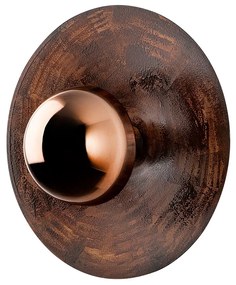 Candeeiro de Parede Kurt – Cobre – Diâmetro 38 cm Altura 31 cm