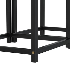 Mesas de centro 2 pcs MDF preto