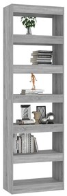 Estante/divisória 60x30x198 cm cor sonoma cinza