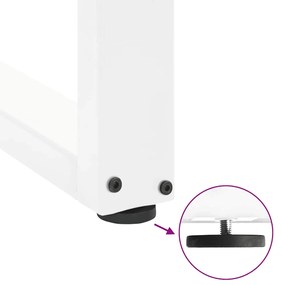 Pés para mesa de centro em formato de U, 2 peças, branco, 70x(30-31) c