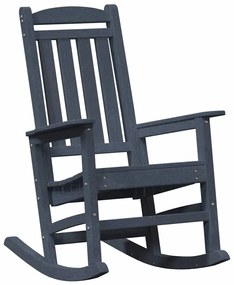 Cadeiras de Balanço vidaXL 2 pcs Azul-marinho 70x92x107.5 cm HDPE