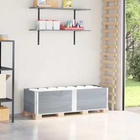 vidaXL Colares p/ paletes 2 pcs 150x50 cm madeira pinho maciça cinza