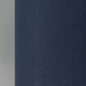 Luminária de pé de latão com abajur azul 50 cm - Kaso Moderno