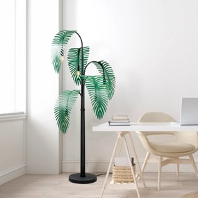 Candeeiro de Pé Palm – Preto/Verde – 71 x 71 x 157 cm
