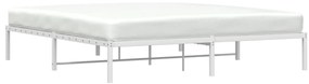 Estrutura de cama 180x200 cm metal branco