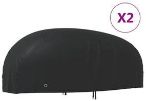 vidaXL Capas para motociclo 2 pcs 295x110x140 cm tecido oxford 210D
