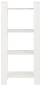 Estante/divisória 60x35x125 cm madeira maciça branco