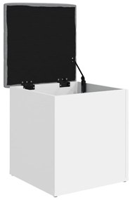 Banco de arrumação 42x42x45 cm derivados de madeira branco