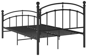 Estrutura de cama 120x200 cm metal preto