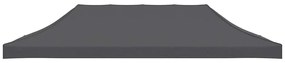 44988 vidaXL Teto para tenda de festas 3x6 m antracite