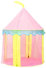 Tenda de brincar infantil com 250 bolas 100x100x127 cm rosa