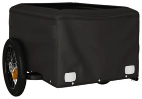 Reboque para bicicleta 30 kg ferro preto