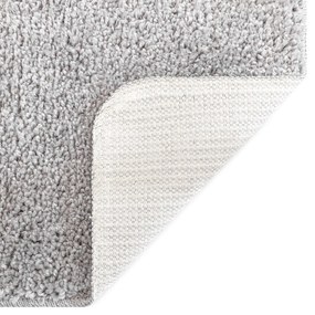 Tapete Shaggy com Fundo de Látex Cinza 240x340 cm