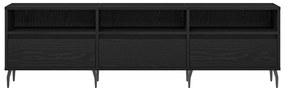 Cabide de TV vidaXL Carvalho Preto 150x30x44,5 cm Madeira de Engenhari