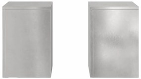 Suportes de Plantas para Exterior Pilar 2 pcs 24x24x35 cm Aço Inoxidáv