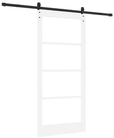 Porta Deslizante com Conjunto de Ferragens 'ORKDAL'Branca 93x202 cm