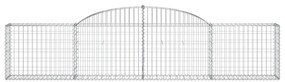 Cestos gabião arqueados 12pcs 300x30x60/80 cm ferro galvanizado
