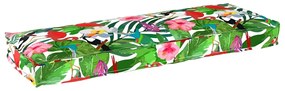 vidaXL Almofada de Palete para Banco Tropical Jungle 120x40x8 cm em Tecido Oxford