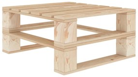 vidaXL Mesa de paletes para jardim madeira