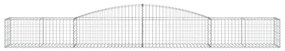 Cestos gabião arqueados 10 pcs 400x50x40/60cm ferro galvanizado