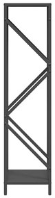 Suporte para lenha 34x25x100 cm aço laminado a frio preto