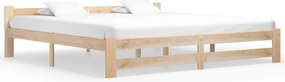 Estrutura de cama madeira de pinho maciça 200x200 cm