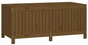 Caixa de arrumação jardim 147x68x64cm pinho maciço castanho-mel