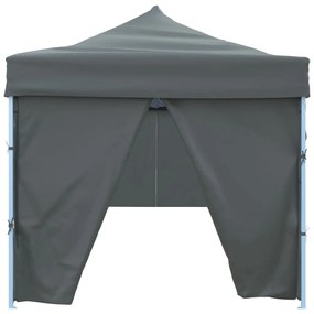 Tenda para festas pop-up dobrável c/ 8 paredes 3x9 m antracite
