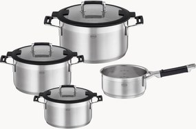 Panelas em aço inoxidável Silence Pro, conjunto de 4