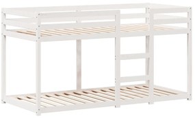 Beliche com telhado 75x190 cm madeira de pinho maciça branco