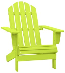 Cadeira Adirondack para jardim abeto maciço verde