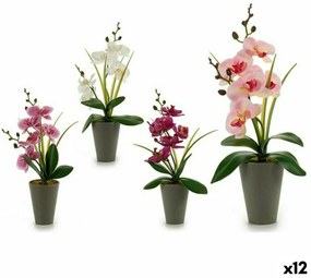 Planta Decorativa Orquídea Plástico (8 X 35 X 14 cm) (12 Unidades)