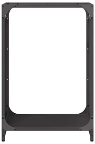 Suporte para lenha 44x28x65 cm aço laminado a frio preto