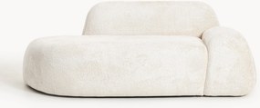 Chaise longue em teddy-bouclé Wolke (2 lugares)