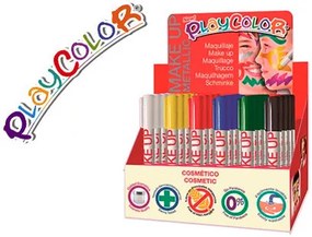 Barra de Maquilhagem Playcolor Make Up Metallic Expositor de 24 Unidades Cores Sortidas