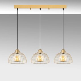 Chandelier Kozan – Dourado Brilhante – 101 x 28 x 126 cm