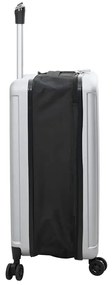 Mala Dobravel Casco Duro 24'' Prateada 43x27x66 cm ABS