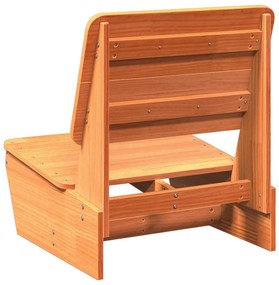 Cadeira de jardim 60x64x70,5 cm pinho maciço castanho-mel