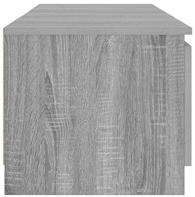 Móvel de TV com luzes LED 140x40x36 cm cinzento sonoma