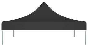 Teto para tenda de festas 3x3 m 270 g/m² preto