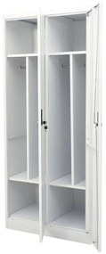 Roupeiro 80x50x180 cm aço cinzento-claro